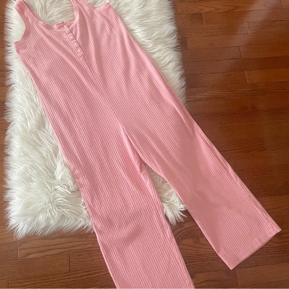 Old Navy Ribbed Tank Jumper Hopeful Pink Size Medium - Picture 2 of 5